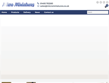 Tablet Screenshot of microminiatures.co.uk